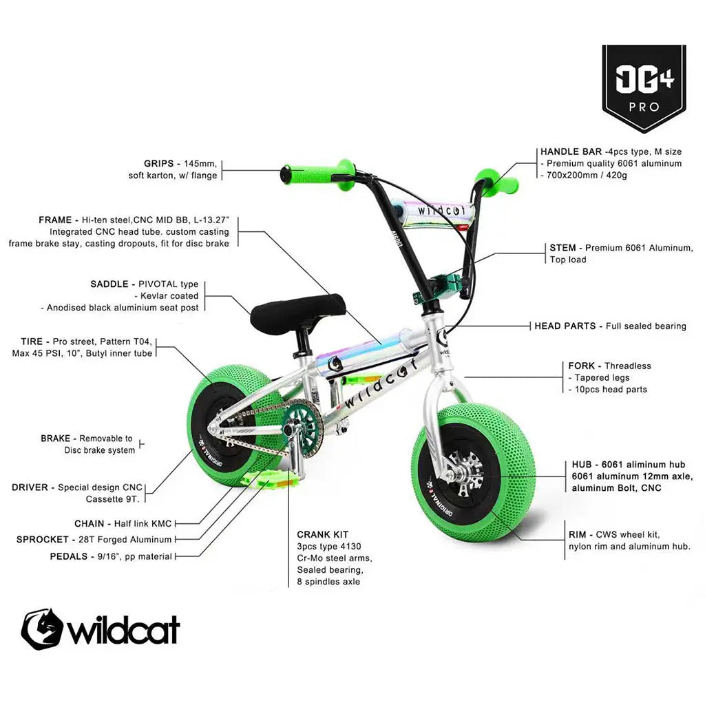 Wildcat Mini BMX OG4 Pro Green