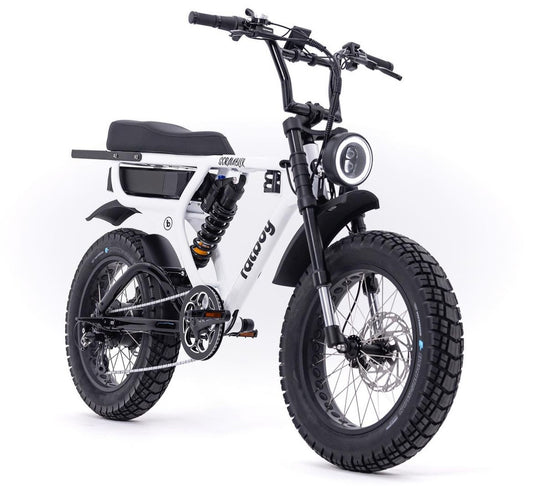 FATBOY SCRAMBLER V2 Fat Wheel E Bike WHITE NOISE