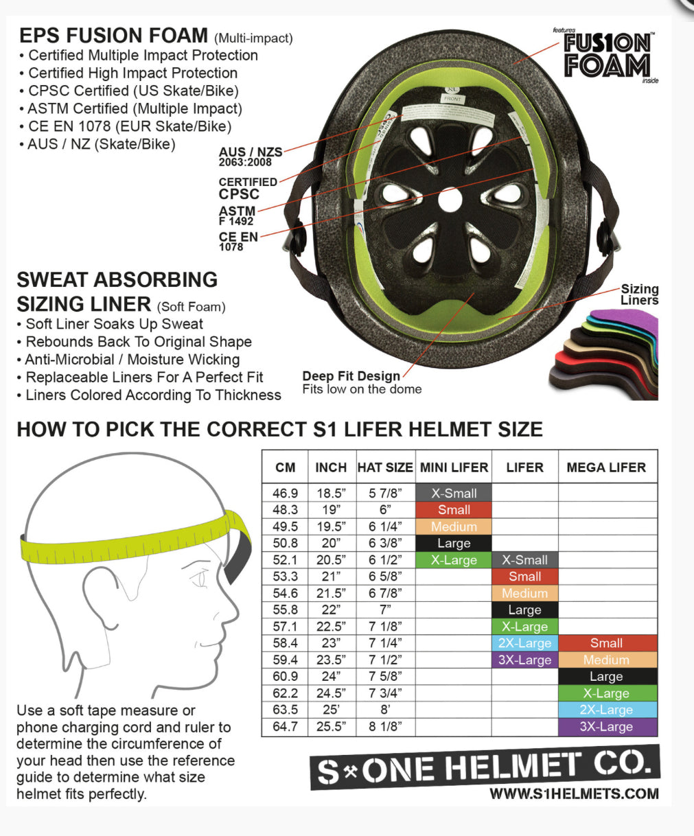 S1 Lifer Mini Helmet - Matte Black