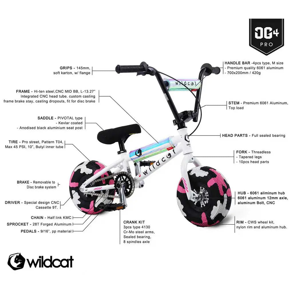 Wildcat Mini BMX OG4 Pro White