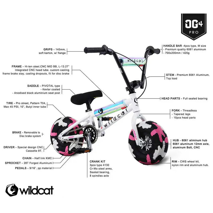 Wildcat Mini BMX OG4 Pro White