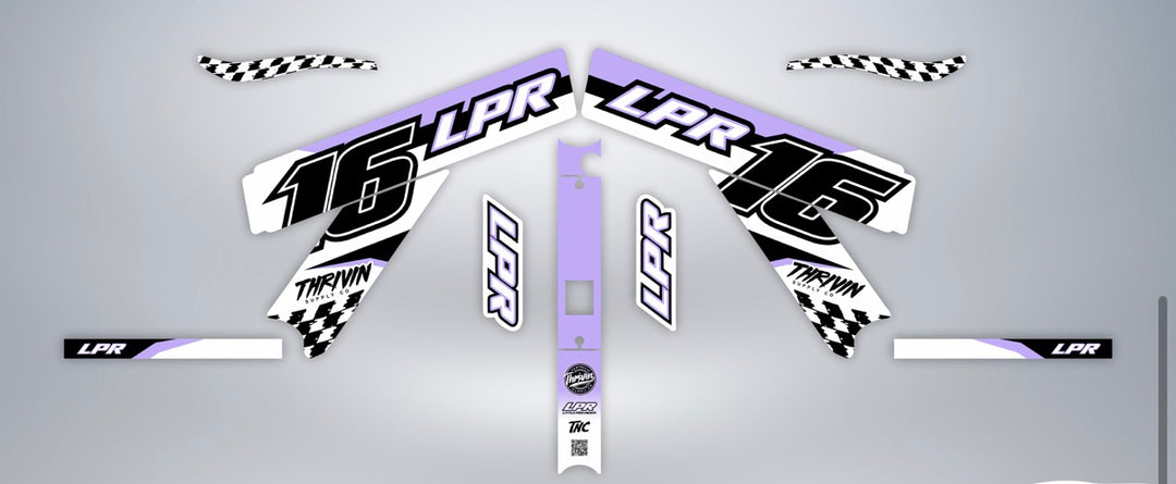 LPR Graphics Kit - LILAC DRIP
