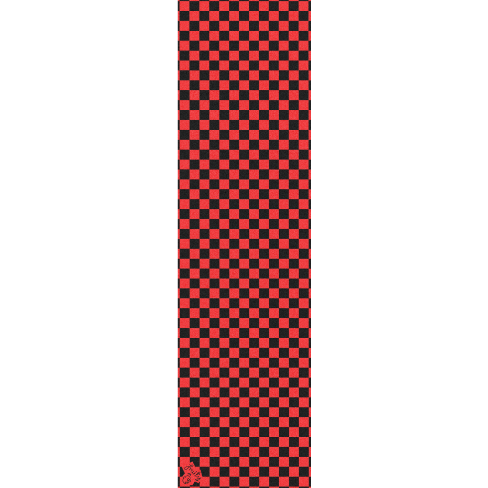 Grip Tape Sheet - Red & Black CHECKER